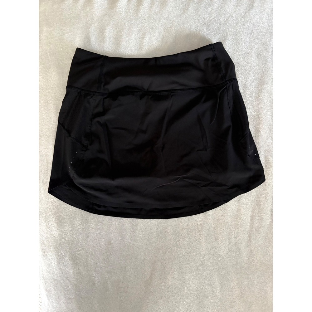 Athleta Run With It 14" Skort Black Athletic Running Tennis Skirt Womens XS